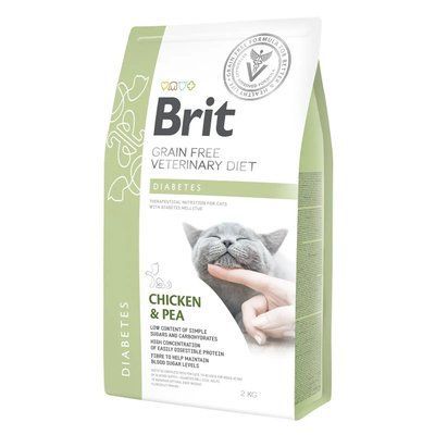 Сухой корм для кошек при сахарном диабете Brit GF Veterinary Diet Diabetes курица 2 кг 170969/528523 фото