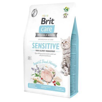 Сухой корм для кошек с пищевой непереносимостью Brit Care Cat GF Insect 2 кг насекомые и рыба 171963 фото