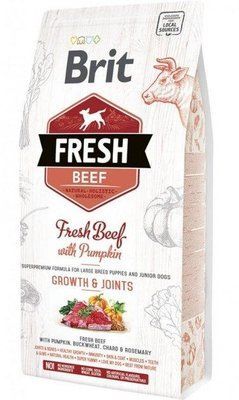 Сухой корм Brit Fresh Beef with Pumpkin Puppy Large для щенков крупных пород с говядиной и тыквой 2.5 кг 170992 /0762 фото
