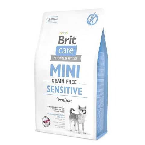 Сухой корм для собак миниатюрных пород Brit Care Mini GF Sensitive оленина 2 кг 170776/0169 фото