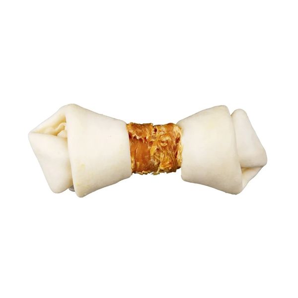 Лакомство для собак Trixie кость для чистки зубов Denta Fun курица 11 см 70 г/2 шт 31322 фото