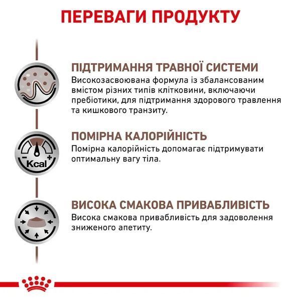 Сухий корм для котів при захворюваннях шлунково-кишкового тракту Royal Canin Gastro Intestinal Moderate Calorie домашній птах 400 г 40080041 фото