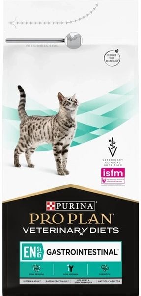 Лечебный сухой корм для кошек при заболевании ЖКТ Purina Pro Plan Veterinary Diets EN ST/OX 1.5 кг 7613287597496 фото