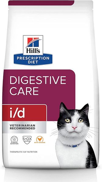 Корм лечебный Hill's Prescription Diet i/d Digestive Care для кошек уход за пищеварением с курицей 3 кг 605877 фото