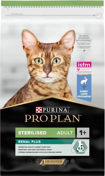 Сухий корм для стерилізованих котів Purina Pro Plan Sterilised Adult 1+ з кроликом 10 кг 7613033566486 фото