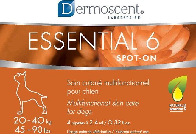 Капли на Холку для Собак Dermoscent (Дермосент) Essential 6 spot-on весом от 10 до 20 кг (4 ампулы) 21502 фото