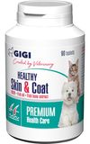 Вітамінний комплекс для собак та котів GIGI Healthy Skin & Coat для профілактики хронічних дерматитів та покращення шкіри та хутра 21 таблетка GIG43055 фото