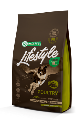 Сухой беззерновой корм для взрослых собак всех пород Lifestyle Grain Free Poultry мясо птицы 1.5 кг NPLS45675 фото