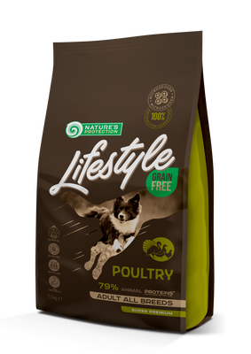 Сухий беззерновий корм для дорослих собак усіх порід Lifestyle Grain Free Poultry м'ясо птиці 1.5 кг NPLS45675 фото