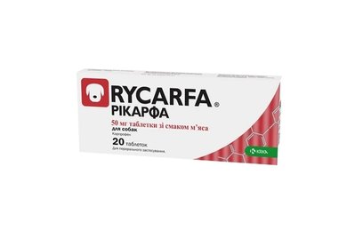Противовоспалительный обезболивающий препарат KRKA Рикарфа по 50 мг 20 таблеток KRK60344 фото