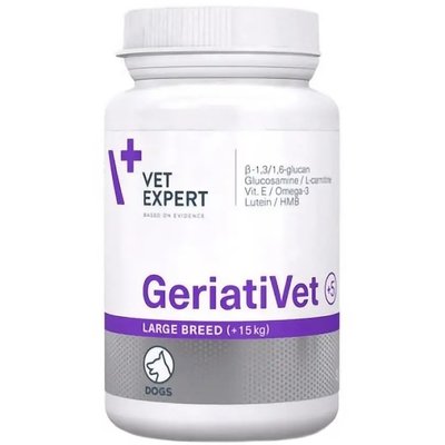 Витамины Vet Expert GeriatiVet Dog Large Breed для собак зрелого возраста от 15 кг 45 таблеток 58426 фото