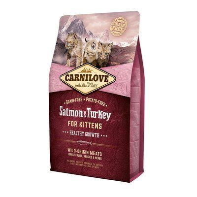 Сухий корм для кошенят Carnilove Cat Salmon & Turkey Kitten лосось та індичка 2 кг 170196/2225 фото