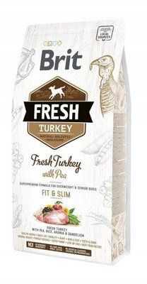 Сухой корм для собак с лишним весом Brit Fresh Turkey Pea Adult Fit & Slim с индейкой 2.5 кг 170996 /0809 фото