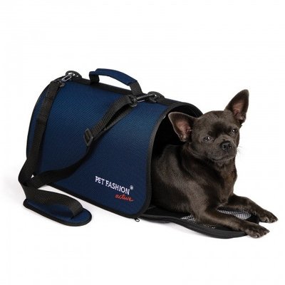 Сумка-переноска для собак и котов Pet Fashion «Vesta» 38 х 22 х 22 см Синяя 4823082419746 фото