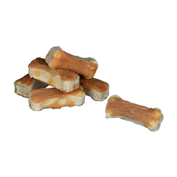 Лакомство для собак Trixie кость для чистки зубов Denta Fun курица 5 см 120 г/8 шт 31340 фото