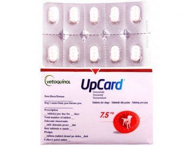 Діуретик для собак Акард (Upcard) Vetoquinol 7.5 мг 10 таблеток 1278588 фото