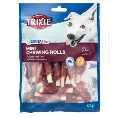 Лакомство для собак Trixie палочки для чистки зубов Denta Fun утка 120 г 31347 фото