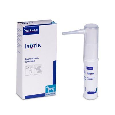 Капли для лечения отитов наружного уха у собак Изотик Virbac 10 мл VIT00049 фото
