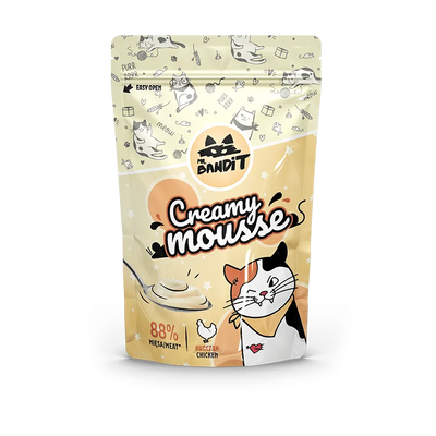 Ласощі для котів Вершковий Мус Mr. Bandit з куркою 60 г 209688 фото