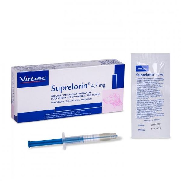 Імплантат для собак Супрелорин (Suprelorin) 4.7 мг Virbac 1 шт. VIT00449 фото