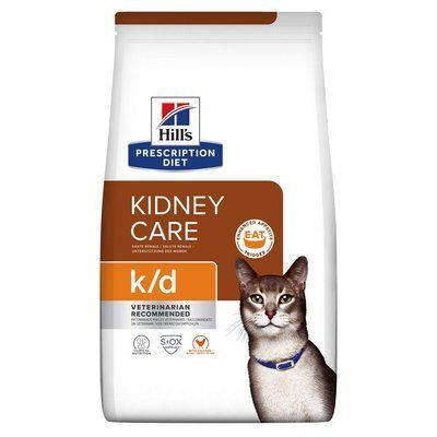 Корм лечебный Hill's Prescription Diet k/d Kidney Care для кошек при заболеваниях почек с курицей 1.5 кг 607647 фото