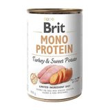 Вологий корм для собак Brit Mono Protein Turkey&Sweet Potato індичка та батат 400 г 100837/100056/9759 фото