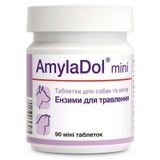 Dolfos AmylaDol mini Вітамінно-мінеральний комплекс для собак і кішок при порушенні травлення 90таб DLF64398 фото