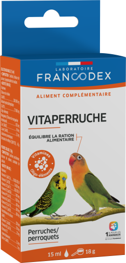 Вітаміни та мінерали для хвилястих папуг Francodex Vitaperruche 15 мл 174052 фото