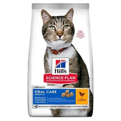 Корм для котов Hill`s SP Fel Adult OralCare уход за зубами курица 1.5 кг 604142 фото