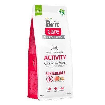 Сухий корм для собак з підвищеною активністю Brit Care Dog Sustainable Activit курка та комахи 12 кг 172192 фото