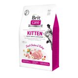 Сухой корм для котят Brit Care Cat GF Kitten HGrowth & Development курица и индейка 400 г 171279/0686 фото