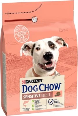 Сухой корм для взрослых собак Dog Chow Sensetive лосось 2.5 кг 7613034488268 фото