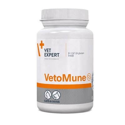 Vet Expert VetoMune ВетоМун для поддержания иммунитета у кошек и собак 60 капс. 58600 фото