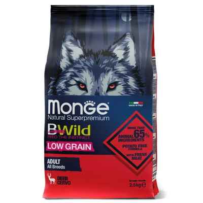 Сухий корм для собак Monge Dog Bwild Low Grain Оленина 15 кг 8009470004534 фото