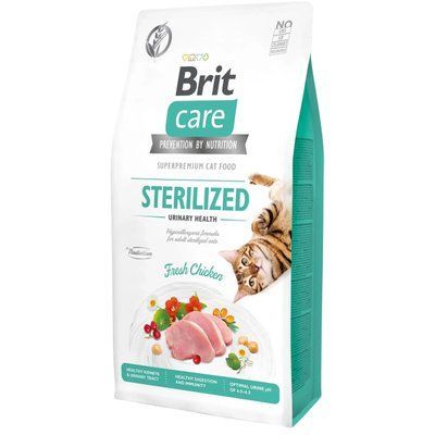 Сухой корм для стерилизованных котов Brit Care Cat GF Sterilized Urinary Health курица 7 кг 171285/0723 фото