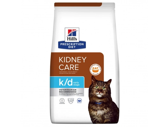 Корм лечебный Hill's PD Feline k/d Early Stage для котов поддержания функции почек на ранней стадии заболевания з курицей 1.5 кг 605994 фото