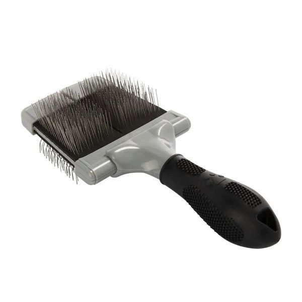 Щітка-пуходерка собак і котів FURminator жорстка 20.5 х 9.5 х 1.5 см розмір L 153184 фото