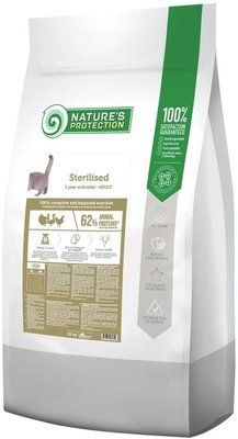 Сухой корм для стерилизованных котов Nature's Protection Sterilised Adult с мясом птицы 18 кг NPB46033 фото