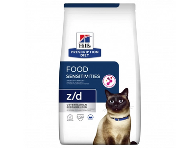 Корм лечебный Hill's PD Feline Z/D для кошек с чувствительным пищеварением с курицей 1.5 кг 607641 фото