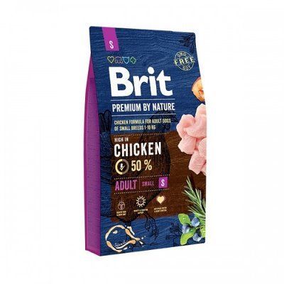 Сухий корм для собак дрібних порід Brit Premium Dog Adult S з куркою 8 кг 170811/6307 фото