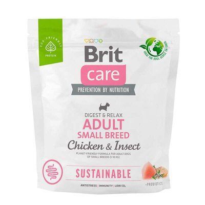 Сухой корм для собак Brit Care Dog Sustainable Adult Small Breed курица и насекомые 1 кг 172172 фото