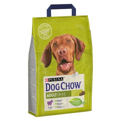 Сухой корм для взрослых собак всех пород Dog Chow Adult Lamb ягненок 2.5 кг 7613034485946 фото