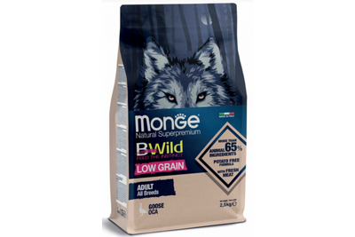 Сухий корм для собак Monge Dog Bwild Low Grain М'ясо гусака 15 кг 8009470056045 фото