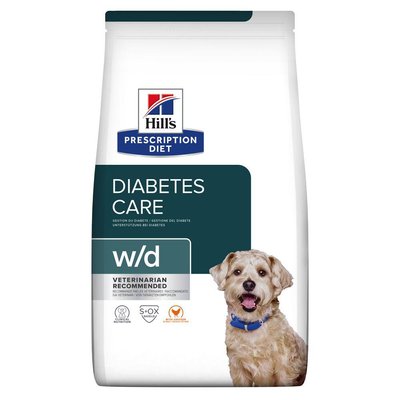 Лікувальний корм Hill's Prescription Diet w/d для собак при цукровому діабеті з куркою 10 кг  605859 фото