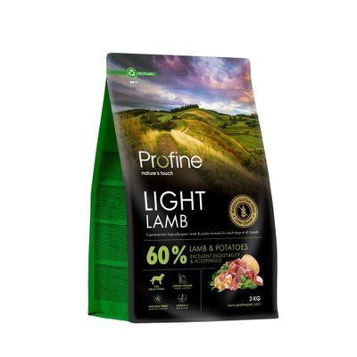 Корм сухой Profine Light Lamb and Potatoes для собак с избыточным весом ягненок и картофель 3 кг 173082 фото