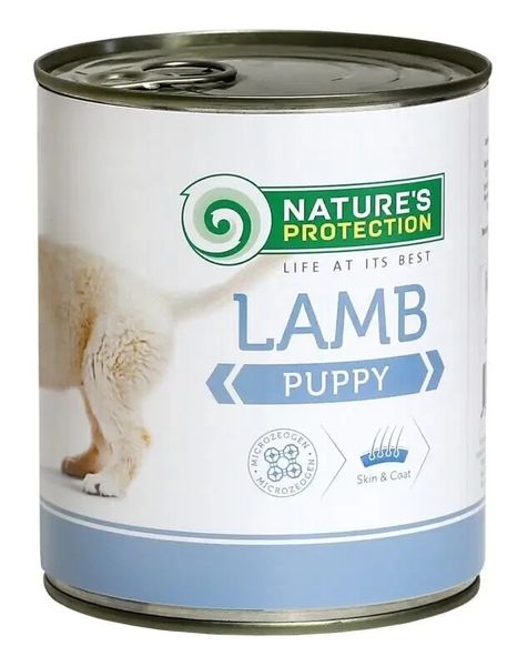 Вологий корм для цуценят всіх порід Nature's Protection Puppy Lamb ягня 400 г KIK24627 фото