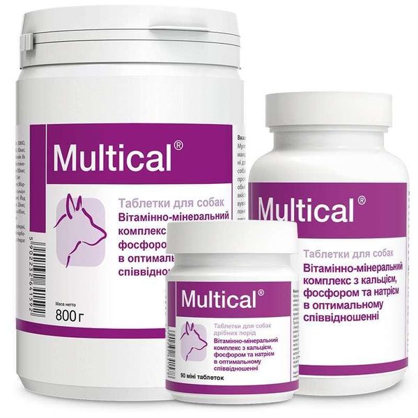 Dolfos Multical вітамінно-мінеральний комплекс для собак міні порід 90 таб DLF64157 фото