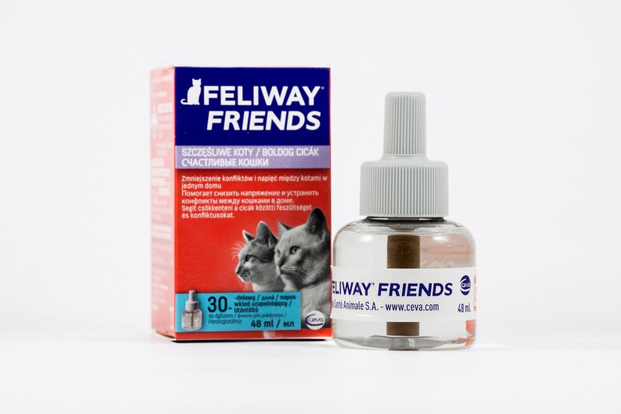 Ceva Feliway Friends Сменный блок с феромонами для коррекции поведения у кошек 48 мл 88533 фото