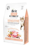 Сухий корм для вибагливих котів Brit Care Cat GFSensitive HDigestion&Delicate Taste індичка та лосось 400 г 171283/0716 фото
