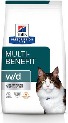 Корм лечебный Hill's Prescription Diet w/d для кошек при сахарном диабете и для контроля веса с курицей 605849 фото